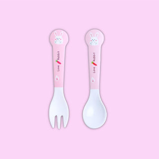 Rabbit Bamboo Fiber 5 Piece Feeding Set - 100% bamboo No Plastic