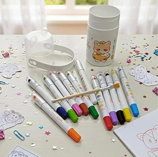 12-Color Washable Water Soluble Crayons Art Set for Kids (Pack Of 6/12)