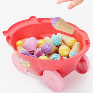 30pcs Sweet Candy Ice Cream Cart Toy for Kids with Sound – Interactive Playset for Imaginative Fun