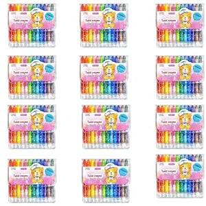 PACK OF 12 -  Color Twist Crayons for Kids for Birthday Return Gift (Small) (Prepaid Only)