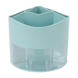 4 Compartment Desk Storage Organiser with 360 Degree Turnable Bottom