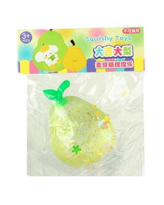 Glitter Pear Squishy Toy: Cute and Squeezable Fun for Kids (1pc)