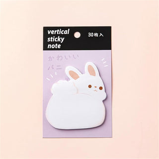 Kawaii Animal Hug Sticky Notes — 30 Sheets | Pack of 4