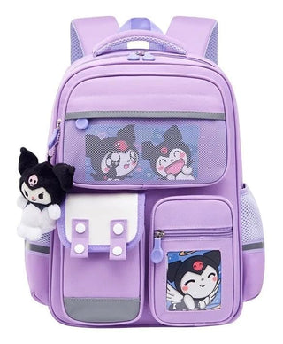 Cute Cartoon Design Backpacks with Multiple Pocket for Kids (Kuromi)