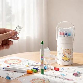 12-Color Washable Water Soluble Crayons Art Set for Kids (Pack Of 6/12)