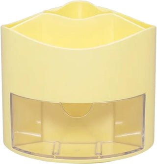 4 Compartment Desk Storage Organiser with 360 Degree Turnable Bottom