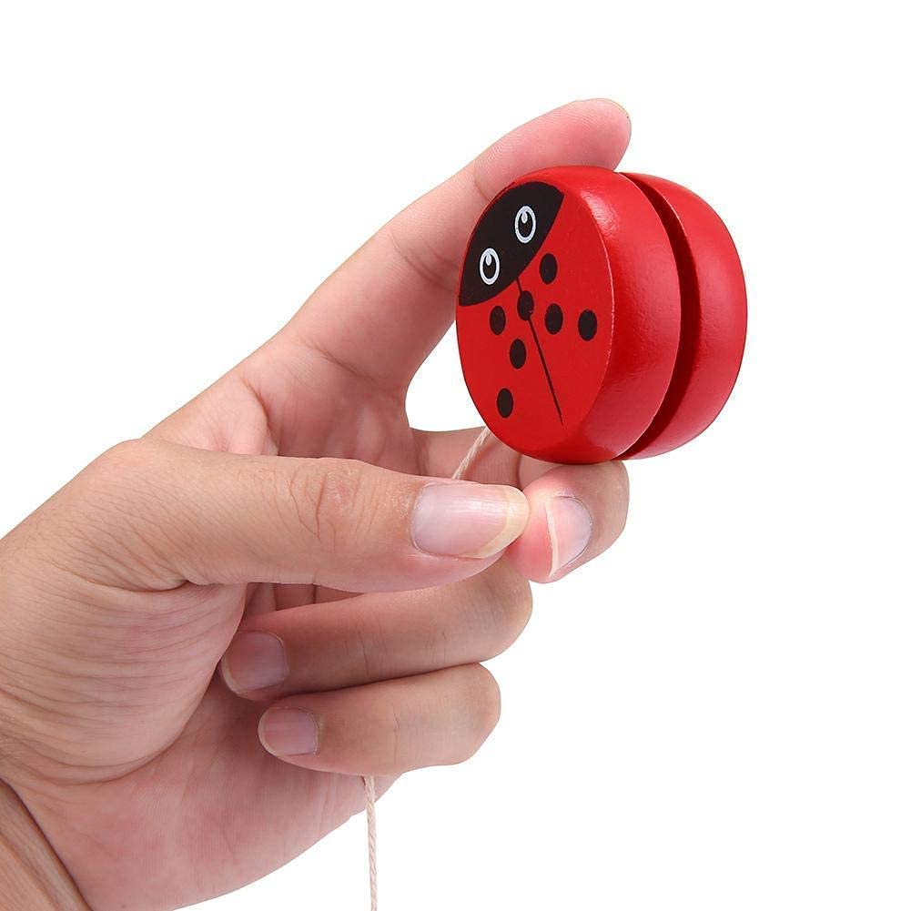 Cartoon Theme Wooden Yoyo Toy for Kids Cots and Cuddles