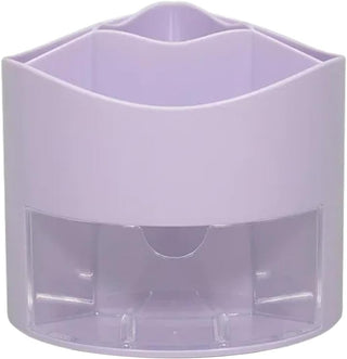 4 Compartment Desk Storage Organiser with 360 Degree Turnable Bottom