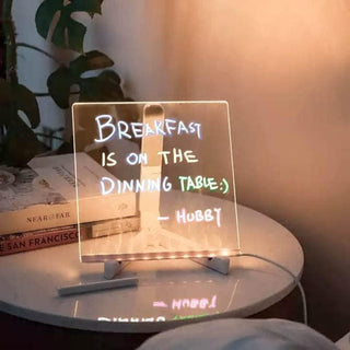 DIY 3D Acrylic LED Writing Message Board for Kids