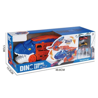 2 in 1 Dino Parking Lot with 6 Die Cast