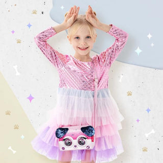 Blinking Eyes Musical Animal Sling Bag for Girls | Kawaii Crossbody Purse
