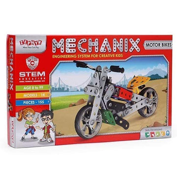 Mechanix Junior Motorbike Engineering Playset for Kids