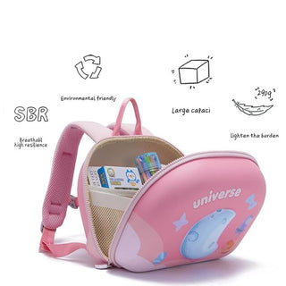 3D Moon & Space Design Hard Shell Backpack