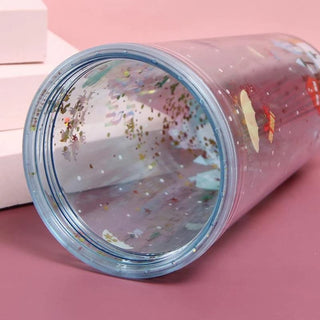 Christmas Theme 450ml Glittery Sipper for Kids (Random)