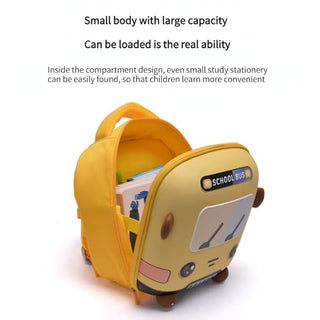 3D School Bus Design Hardshell Backpack for Children