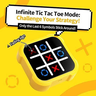 3-in-1 Electronic Tic Tac Toe & Memory Game – Portable Handheld Puzzle Console (Random Colour)