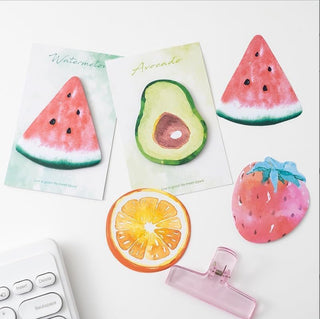 Kawaii Fruit Shaped Sticky Notes | Memo Pads for Kids (Pack of 4)
