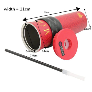 710ml Insulated Stainless Steel Sipper Tumbler | Leakproof Bottle with Carry Loop for Women & Girls