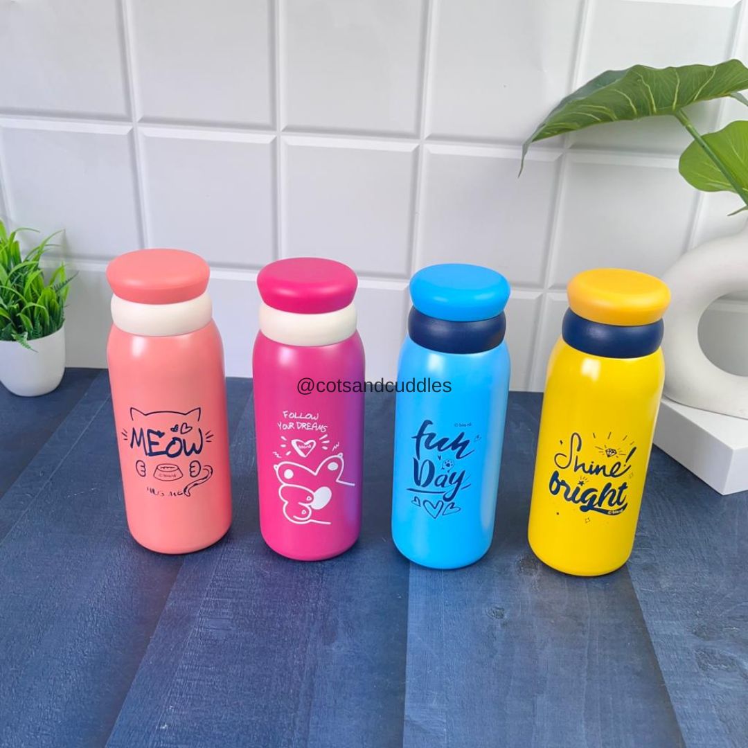 Stainless Steel Double-Wall Vacuum Insulated Bottle (430ml) For Kids