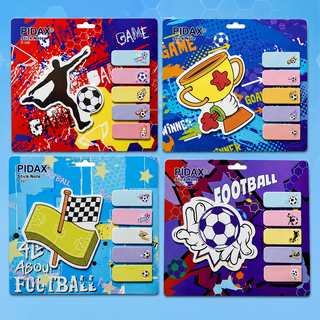 Sports Sticky Note Set for Kids — Football Theme Sticky Tabs