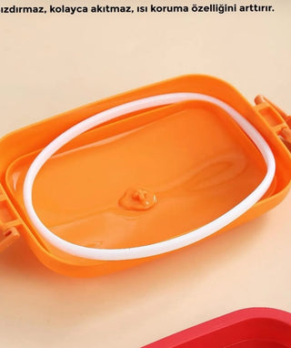 Burger Design 3 Layer Lunch Box for Kids