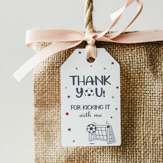 Personalized Thank You Tags for Return Gifts - Football (18pcs) (PREPAID ONLY)