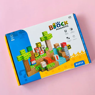 Magnetic Pixel Building Block Set – 84 Pcs Creative Construction Toy for Kids