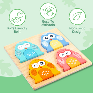 Wooden   Owl Puzzle for Kids