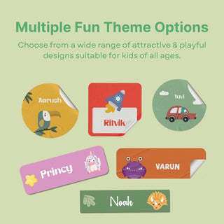 Personalized Name Labels Combo - Safari Fun - Pack of 54 (PREPAID ORDER)