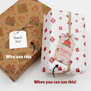 Personalized Thank You Tags for Return Gifts - Farm (18pcs) (PREPAID ONLY)