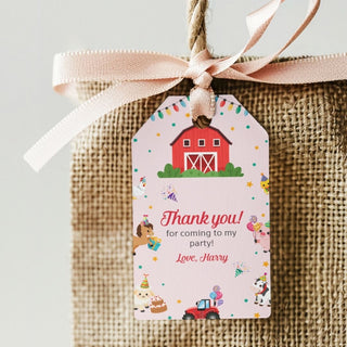Personalized Thank You Tags for Return Gifts - Farm (18pcs) (PREPAID ONLY)