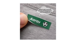 Personalized Iron On Label Sticker - Football (32pc) (PREPAID ONLY)