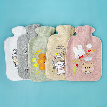 Warm and Whimsical: Snuggle up with our Cute Animal Hot Water Bag for Soothing Comfort (Random)