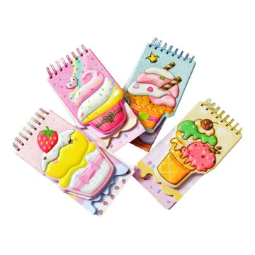 Sweet Delights: Ice Cream Glitter Spiral Diary for Whimsical Journaling (Random)