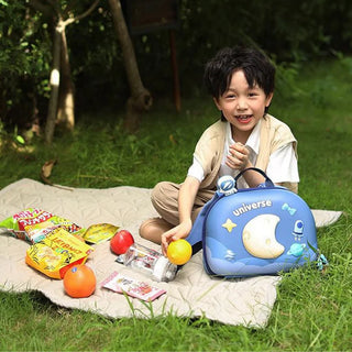 3D Moon & Space Design Hard Shell Backpack