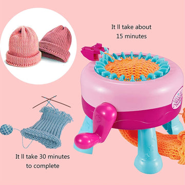 Smart Weaving Round Loom: 2-in-1 Knitting Machine Kit for DIY