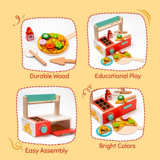 Pretend Play Pizza Station for Kids