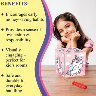 My Money Box personalised -  Unicorn Sparkle (PREPAID ONLY)