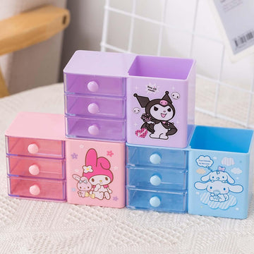 Hello Kitty and Friends Cartoon Desktop Storage Box