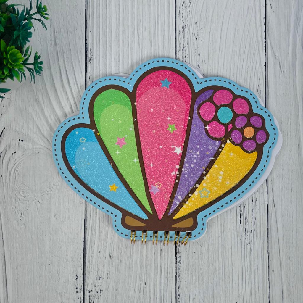 Cute Seashell Design Mini Spiral Notebook Diary For Kids