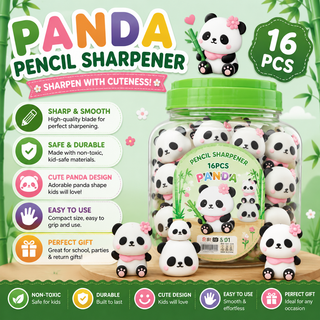 Kawaii Panda Pencil Sharpener — Cute Kids' Stationery Gift