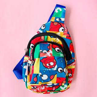 The Cartoon Print Crossbody Bag for Kids