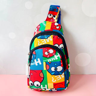 The Cartoon Print Colourful Crossbody Bag for Kids (Pack of 10) (Prepaid Only)