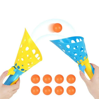 Pop N Catch / Launch and Catch the Ball Perfect for Backyard, Beach, Tailgate | Fun for Kids and Adults 2 Balls (Random Color)