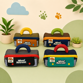 Woof Retreat Puppy Pencil Pouch for Kids | Dog-Themed Stationery Pouch