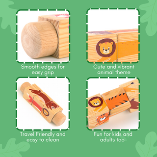 Wooden  Animal Spin & Match for Kids