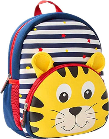 Cute Baby Tiger Soft Plush Backpack  with Front Pocket for Kids