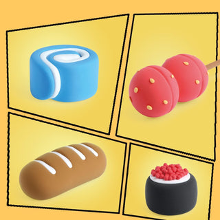 Cute Food Theme Air Dry Clay DIY Kits for Kids (1 pcs) (Random Design)