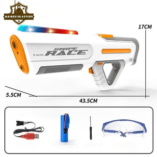 HydroSurge Electric Water Gun – Rapid-Fire Long-Range LED Blaster (Random Color)