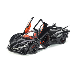 Premium Quality Die Cast Simulation Pull Back Sports Toy Car (Apollo EVO) (Black)